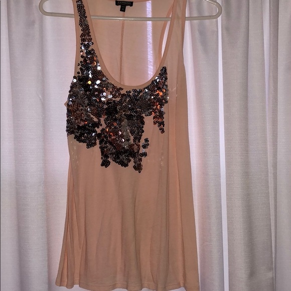 Express Razorback medium sequin tank - Picture 5 of 6